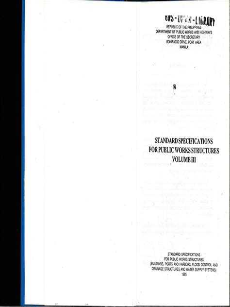 Volume II; for Public Works Structures .